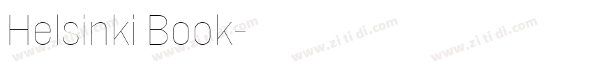 Helsinki Book字体转换
